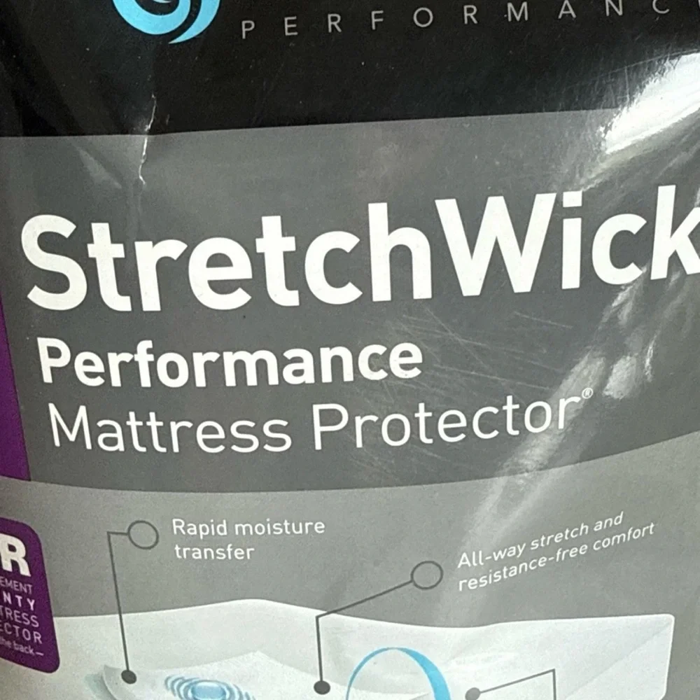 Bedgear Performance Mattress Protector Split King 3.0. Stretch Wick. White., New